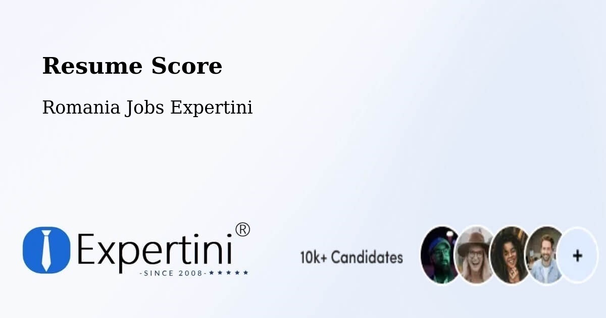 Resume Score & Job Description Match Tool – Priboiu - Romania Jobs Expertini